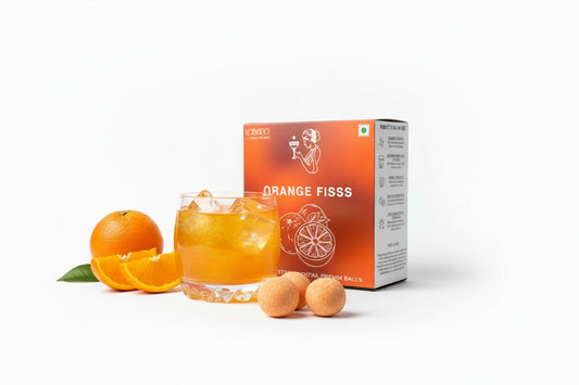 Orange Fiss: Effervescent Cocktail Spheres