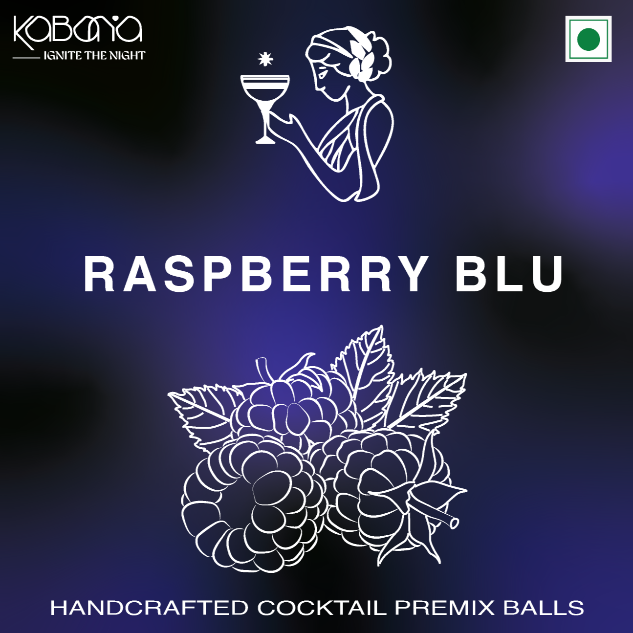 Raspberry Blu: Berry Cocktail Premix Balls