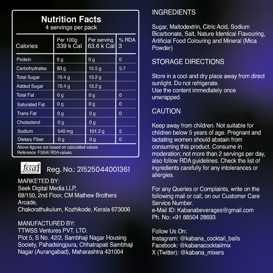 Raspberry Blu: Berry Cocktail Premix Balls